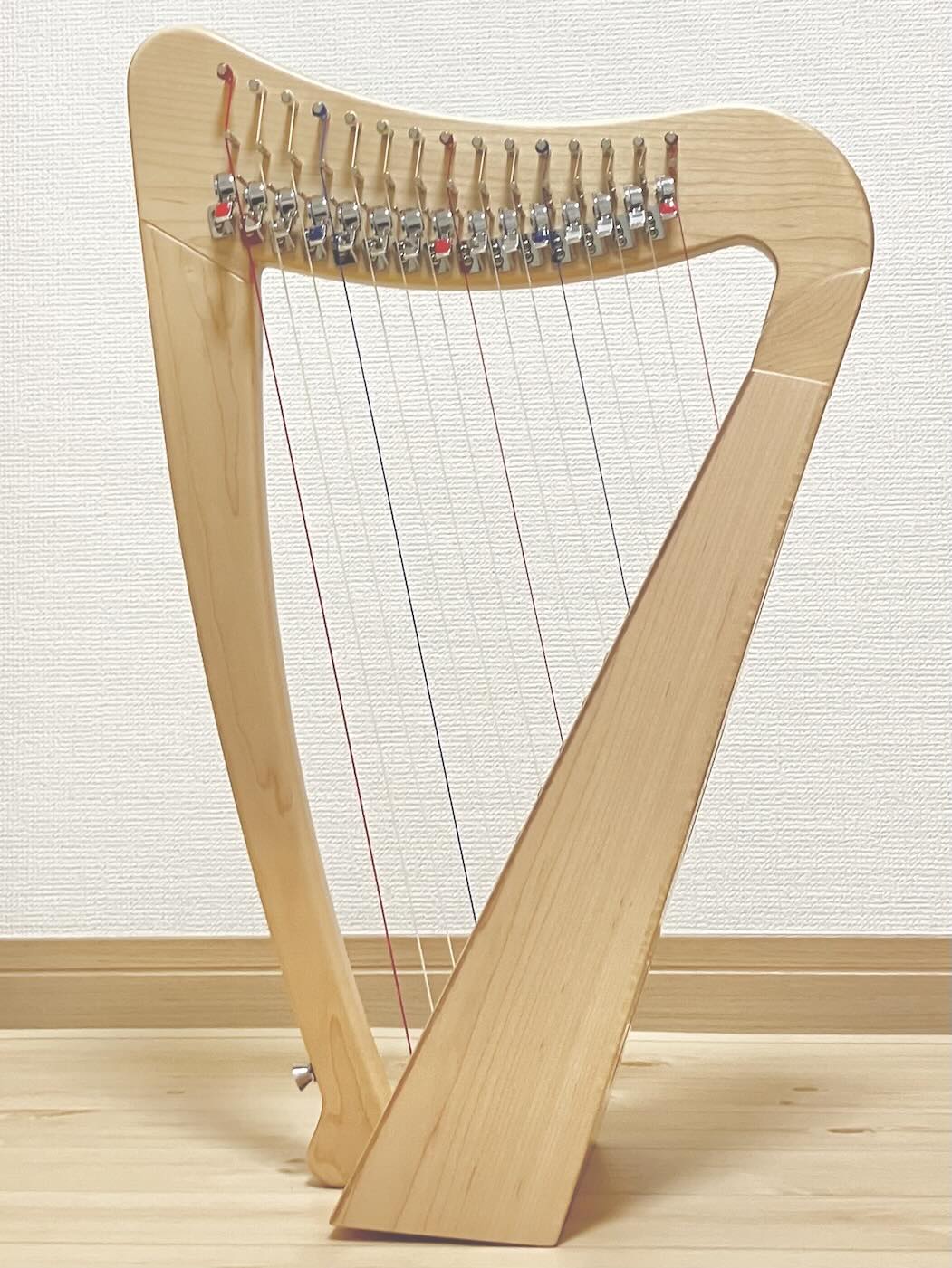 15弦レバーハープの画像